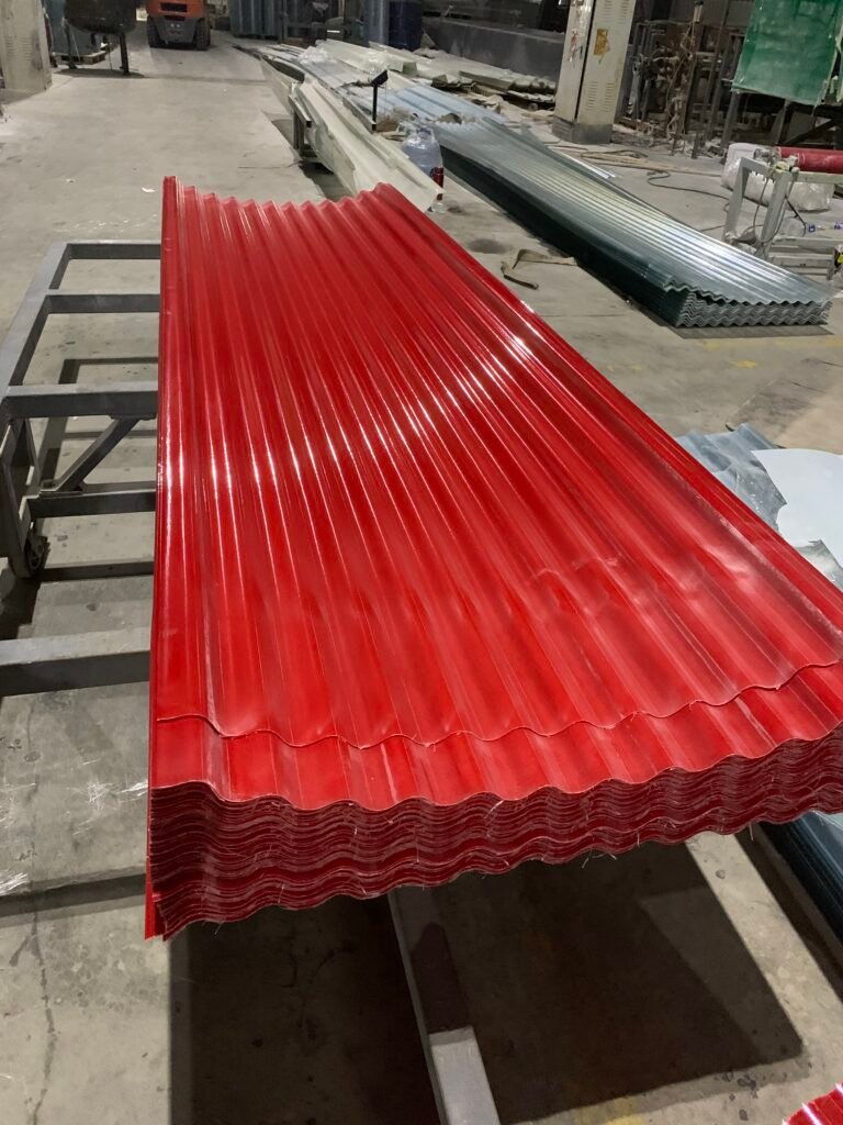 Buy high-quality Opaque FRP Roofing Sheets for industrial factories and farms. 100% sun shading, corrosion-resistant, and high impact-resistant.