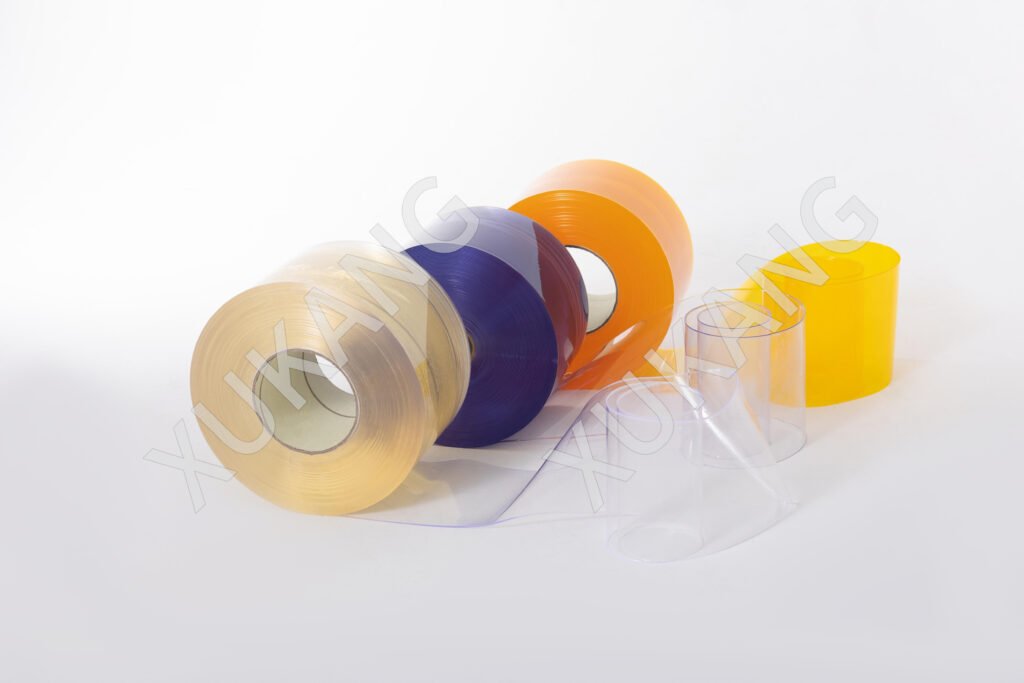 微信图片_20260614091301_320_3287 - Assorted packing tapes in beige, blue, orange, and yellow with clear plastic sheets on a white background.